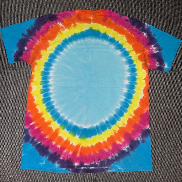 Grateful Colorful Tie-Dye Skeleton Skull T-Shirt - Picture 4 of 4